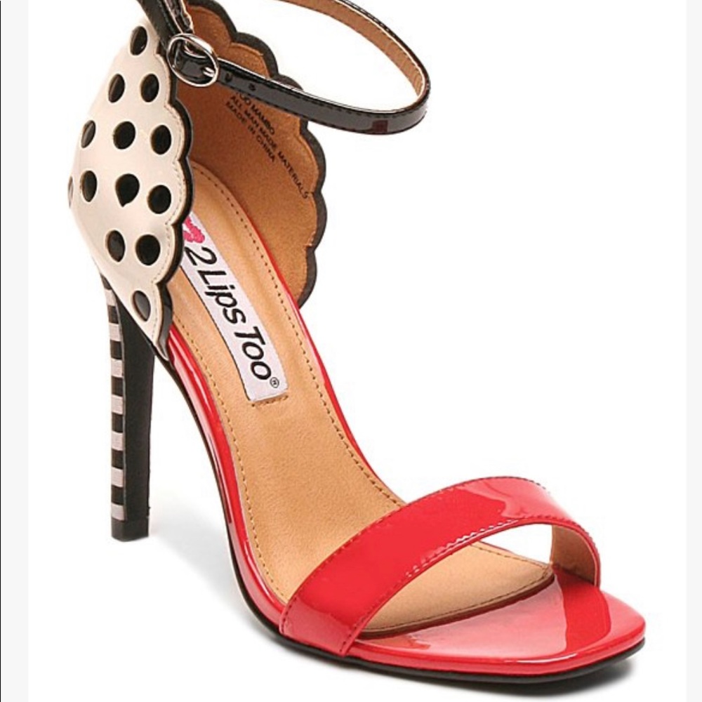 2 Lips Too Red Too Mambo Sandal - Women NWOT
